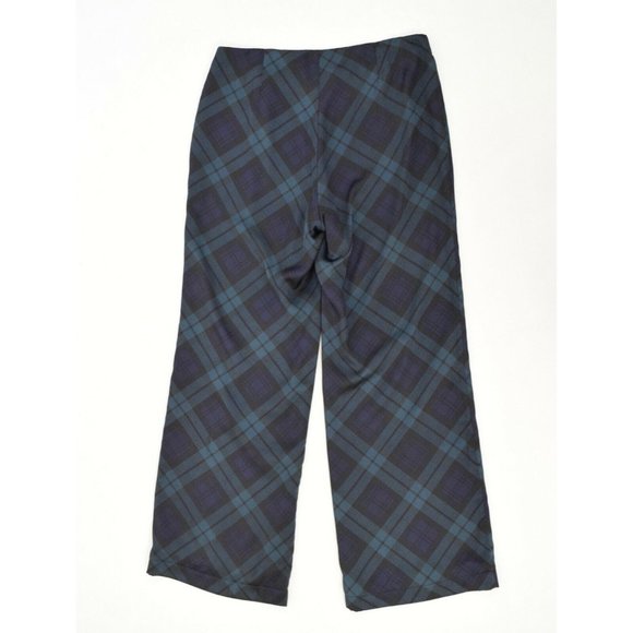 ❌SOLD❌Ralph Lauren Dark Plaid Silky Wide-Leg Pants - Picture 3 of 4